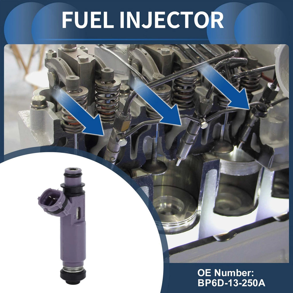 Fuel Injector No.BP6D-13-250A for Mazda Miata (2001–2005) 1.8L Purple