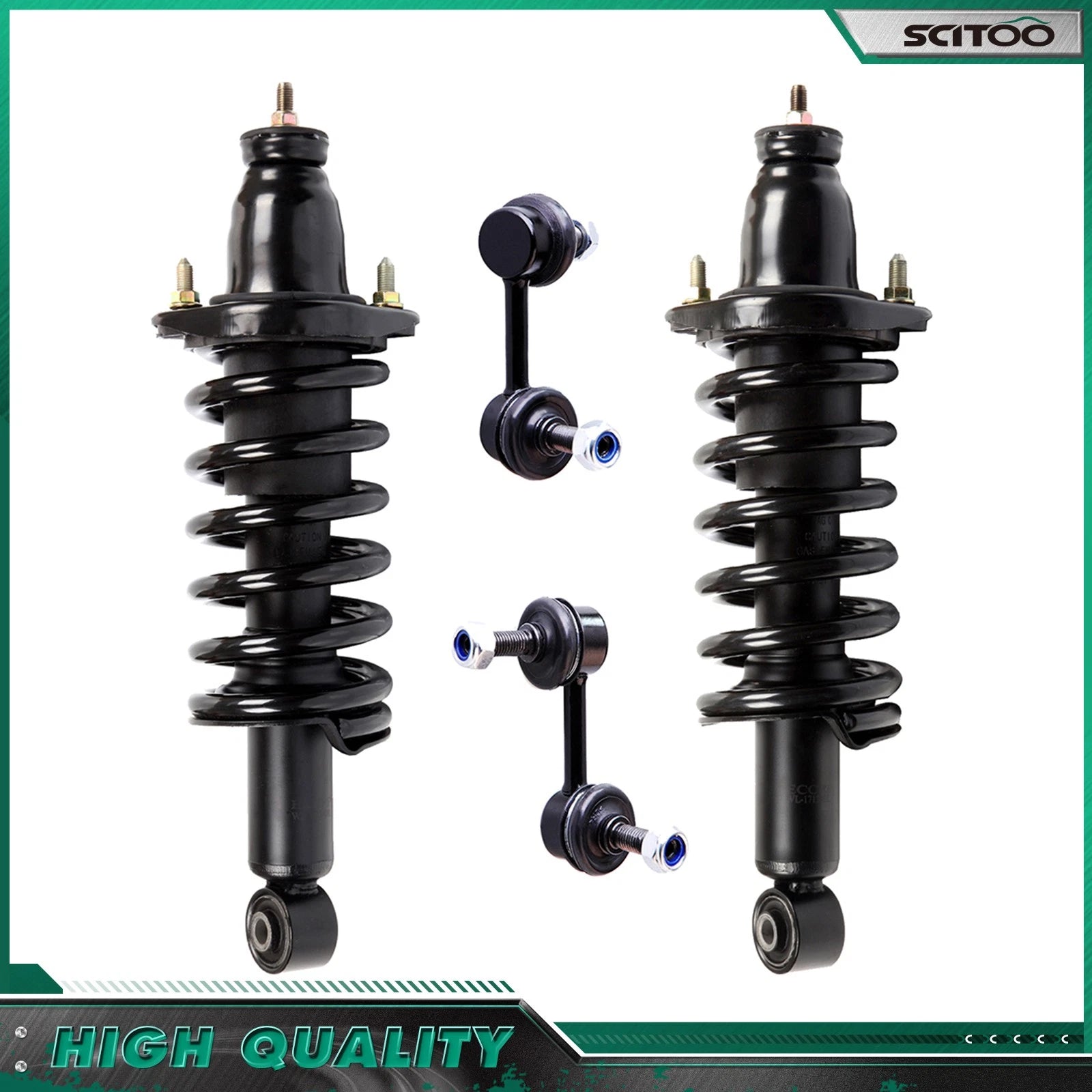 Rear Strut w/ Coil Spring & Sway Bar Kit for Honda Civic (2001–2005)