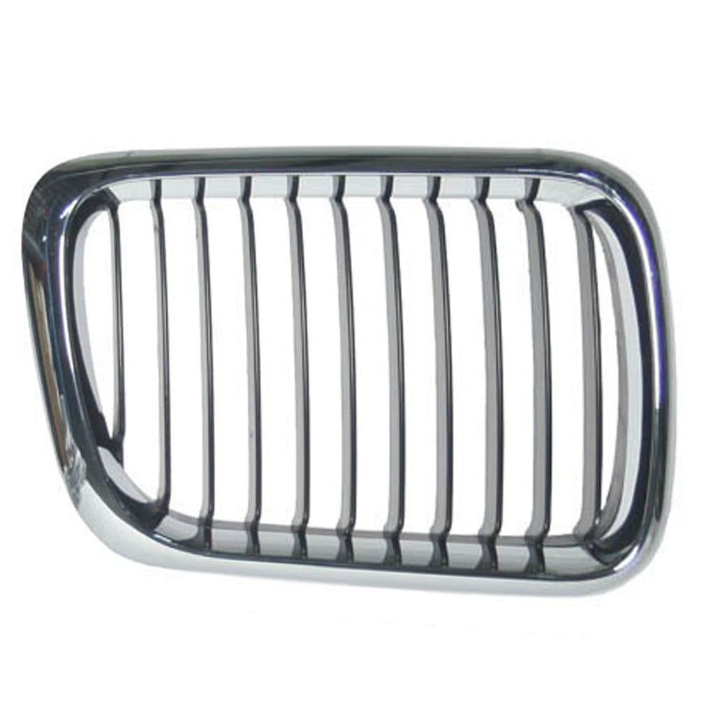 Replacement Black Chrome Passenger Side Grille for Chevy Silverado (2019–2023)