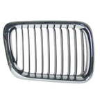 Replacement Black Chrome Passenger Side Grille for Chevy Silverado (2019–2023)