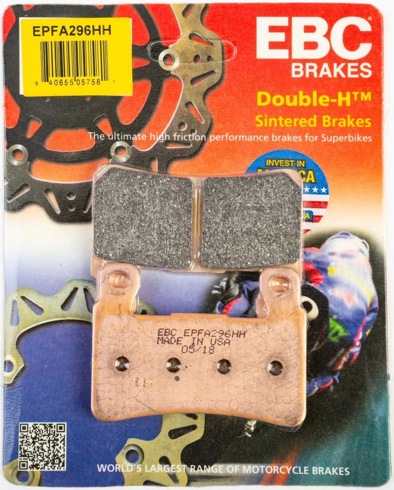 EBC Extreme Pro Brake Pads EPFA296HH for Harley-Davidson Softail & XR1200X (–)