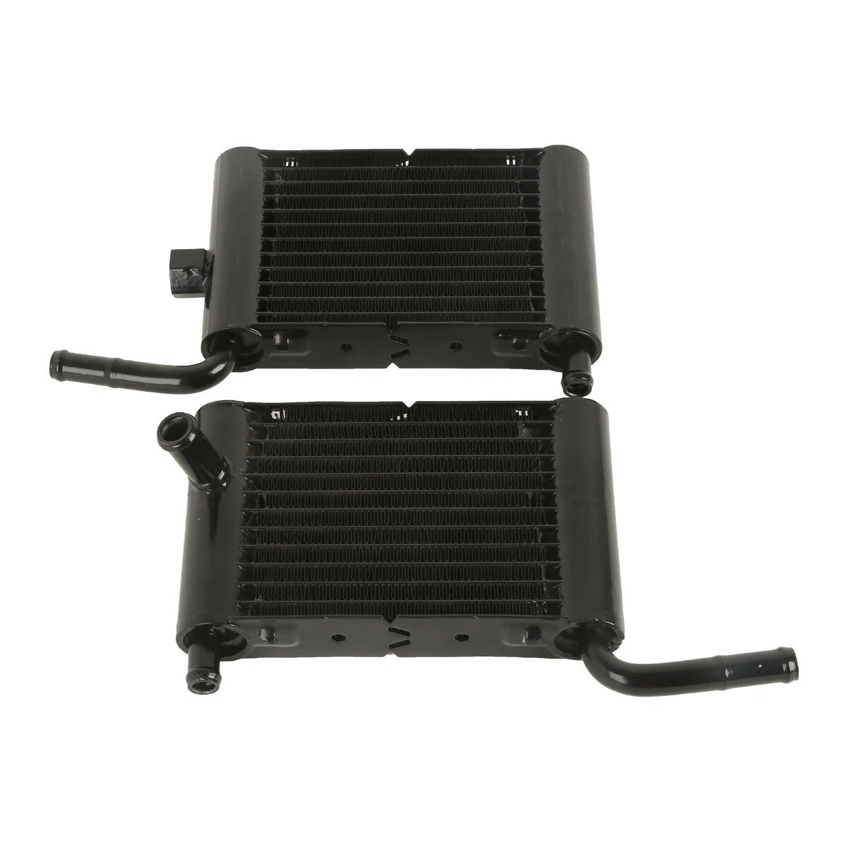 Black Lower Vented Fairing Radiator Cooler for Harley Touring (2014–2024)
