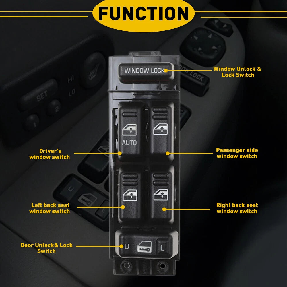 Control Window Switch for Chevy Silverado 1500 (2001-2002)