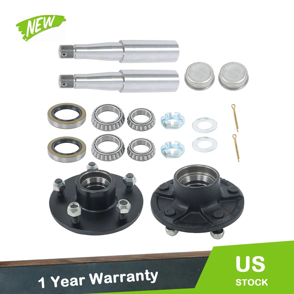 2X 5-Lug Wheel Hub Kits for 8.25-Inch Spindles
