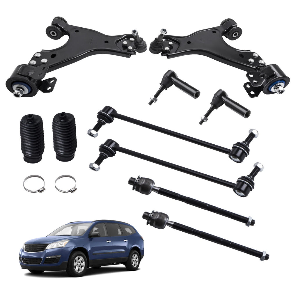 12x Lower Control Arms Sway Bar Tie Rod for GMC Acadia (2007–2015)