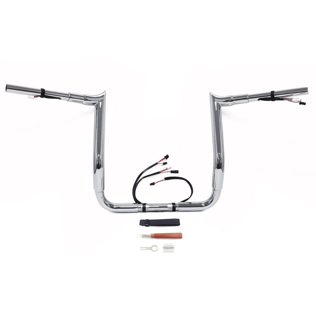 12" Miter Cut Prewired Handlebar for Harley Street Glide/Electra Glide (2016–2023)