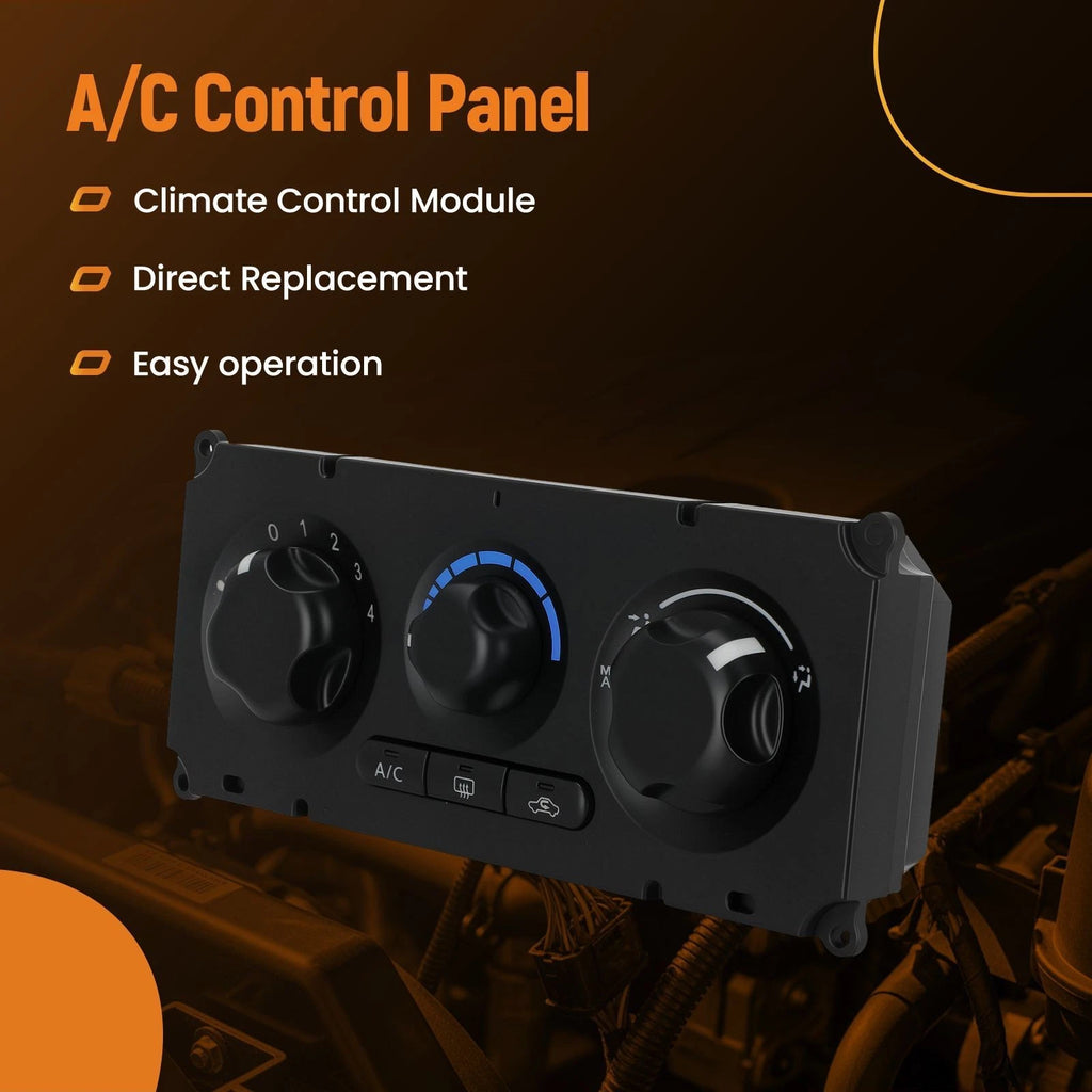 A/C Panel Switch Control Unit for Nissan D40 (2007–2012) 27510-EB700 Black ABS