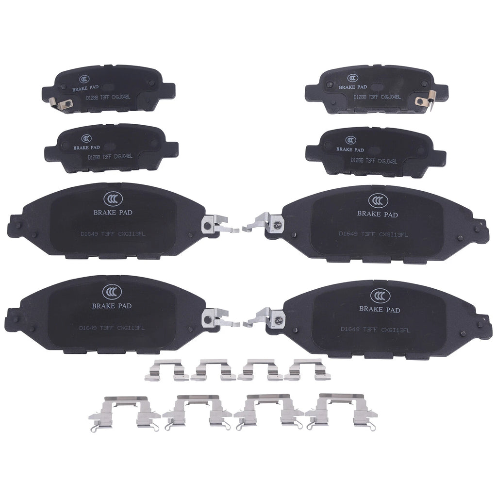 Set of 4 Ceramic Brake Pads for Infiniti JX35 QX60 Nissan Murano Pathfinder (2013–2019)