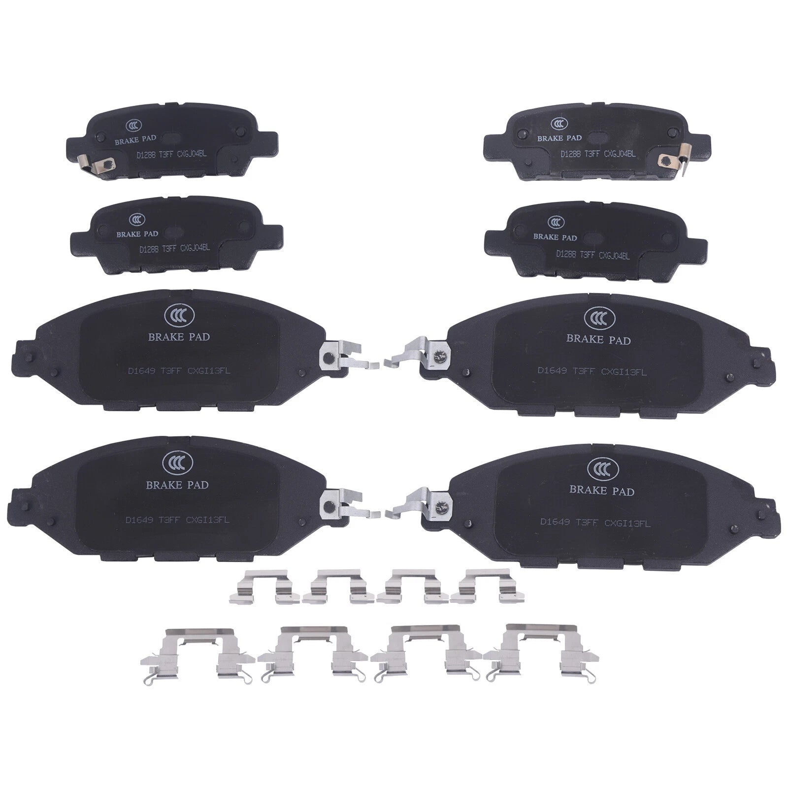 Set of 4 Ceramic Brake Pads for Infiniti JX35 QX60 Nissan Murano Pathfinder (2013–2019)