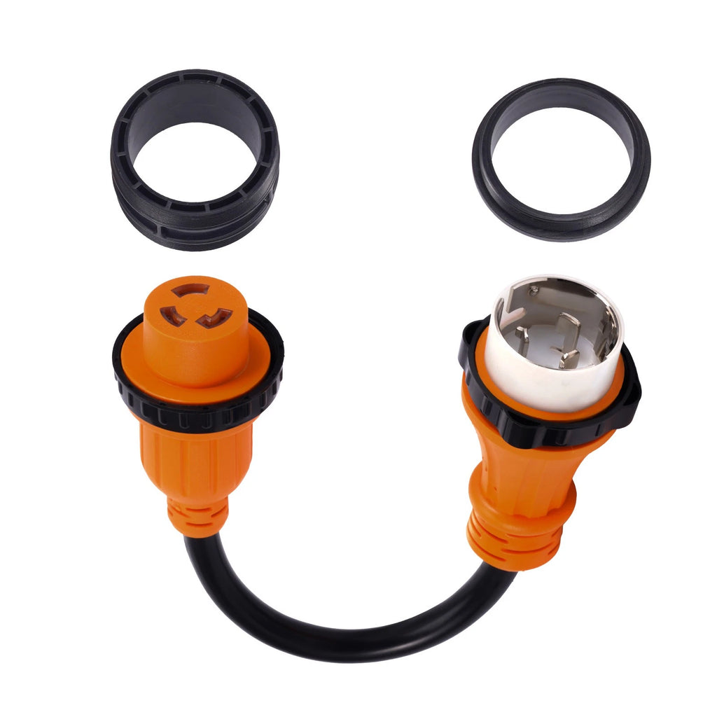 Splitter Adapter Cord SS2-50P to L5-30R for Heavy-duty Marine (50A to 30A)