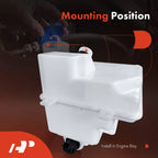 Windshield Washer Reservoir with Cap & Pump for Ford Fusion (2010-2012)