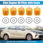 Set of 5 Engine Oil Filters 04152-YZZA1 04152-31090 04152-YZZG1 for Toyota Avalon 