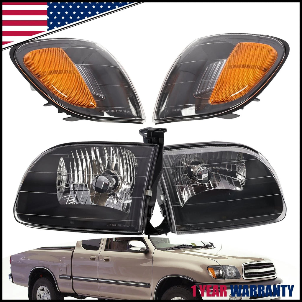 Set of 2 Headlights for Toyota Tundra (2000–2004) Left + Right