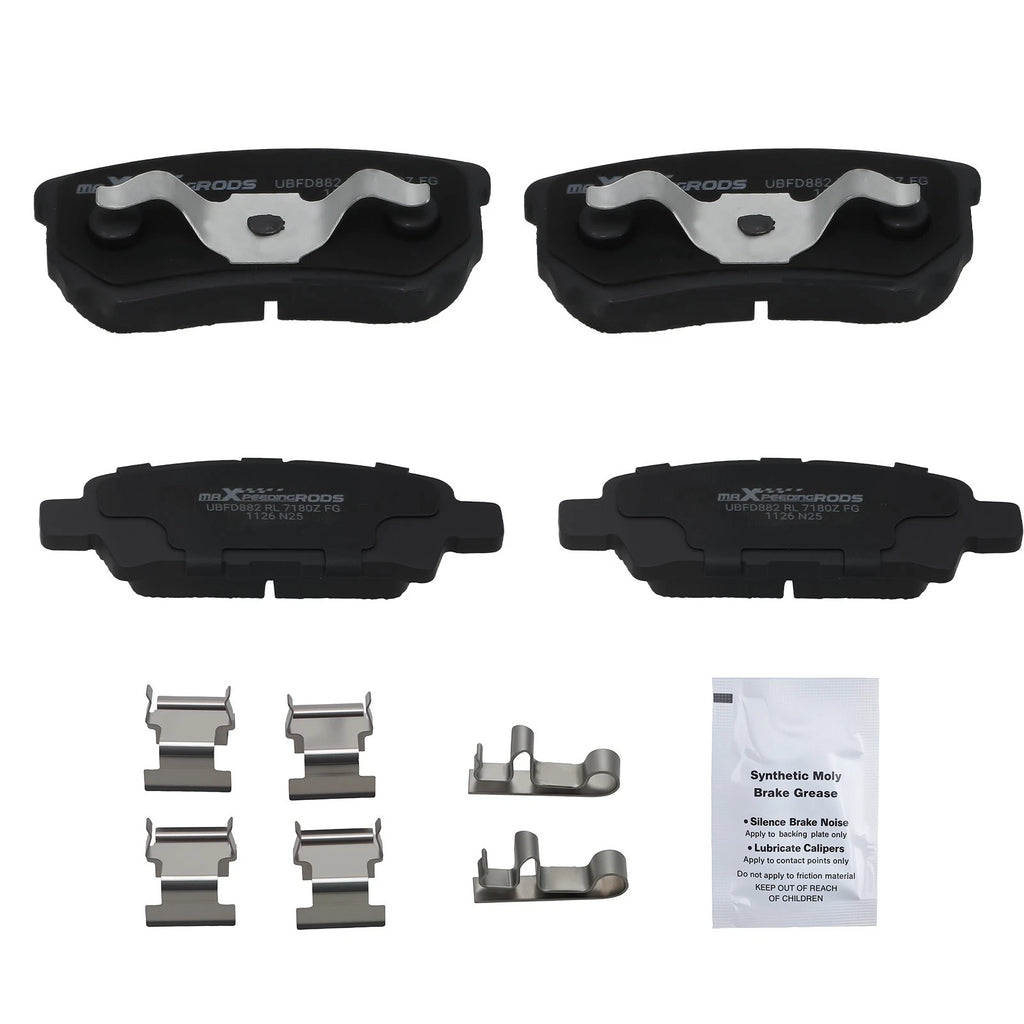 Rear Ceramic Brake Pads Kit for Chrysler 200 Sebring/Dodge Avenger Caliber (2007–2014) D1037