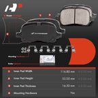 Ceramic Brake Pad for Toyota Corolla Chevy Prizm (1998-2002)