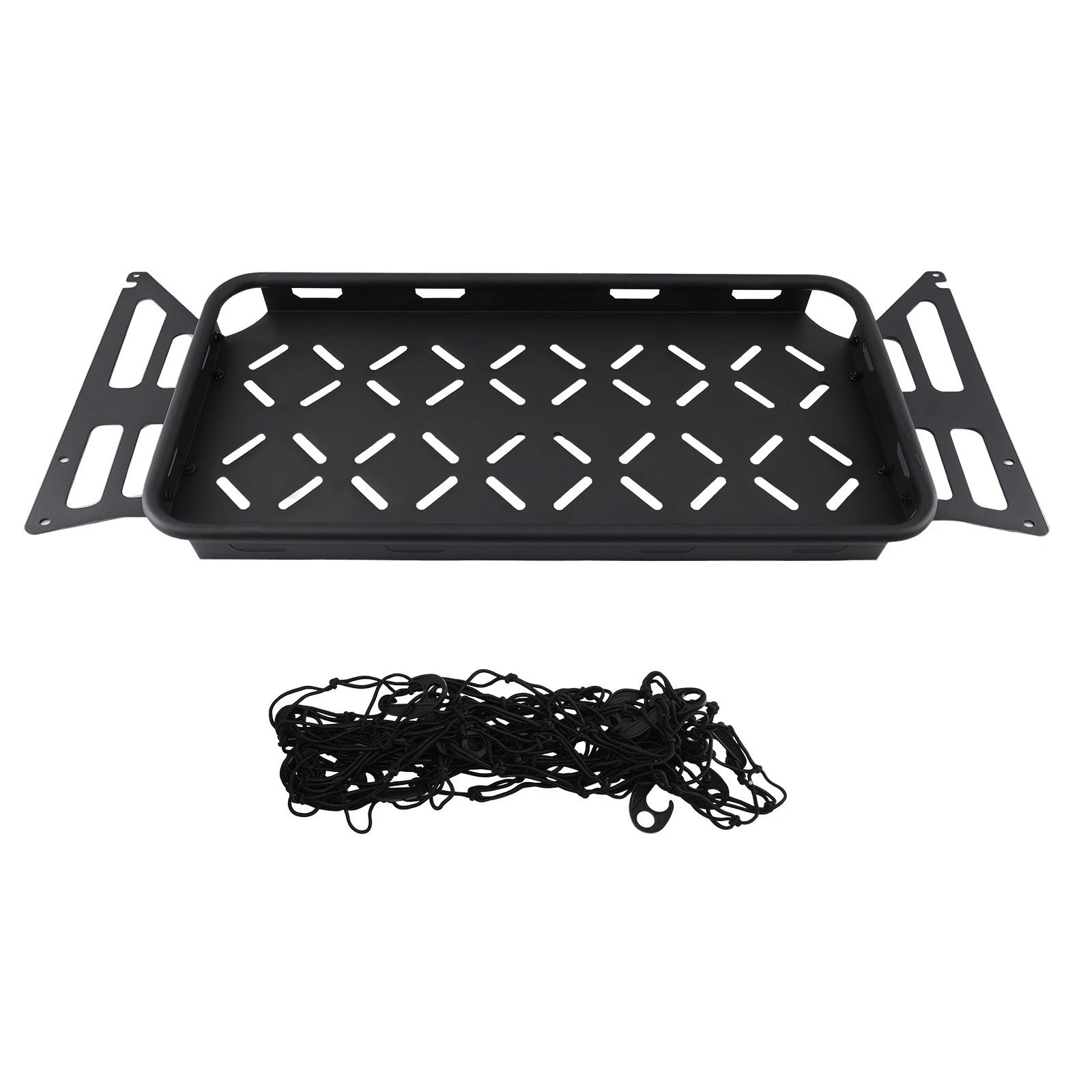 Black Cargo Organizer for Ford Bronco (2021–2025) Steel Basket 350lbs