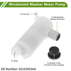 Windshield Washer Pump w/Grommet for Dodge (2011-2019)