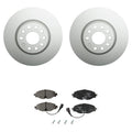 Hella Pagid Front 312mm Rotors & Disc Brake Pad Kit for Audi A3 TT Quattro