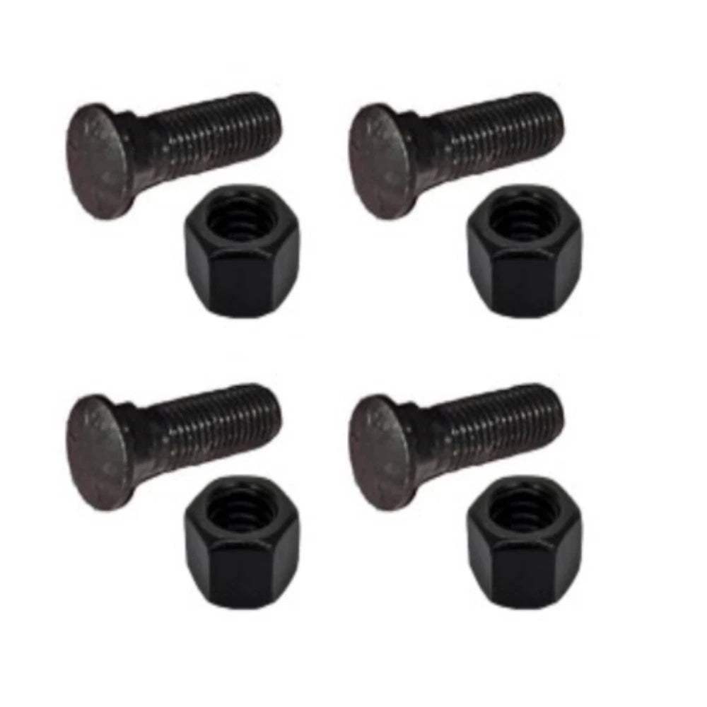 Set of 4 Plow Bolt & Nut for Blades Cutting Edges 5/8-11x2 1/4 Grade 8 PM06705