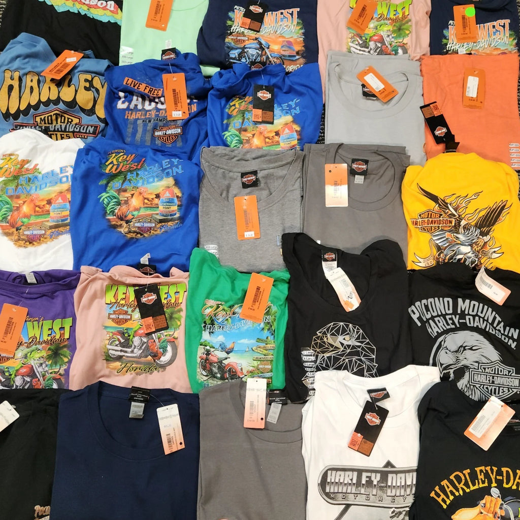 25pcs Harley-Davidson Dealership T-Shirts Mixed Sizes (NWT)