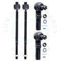 Set of 4 Tie Rod Ends for Buick Lucerne (2006–2011)