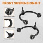 12PC Front Upper Control Arms Ball Joints for Jeep Grand Cherokee Commander (2005–2010)