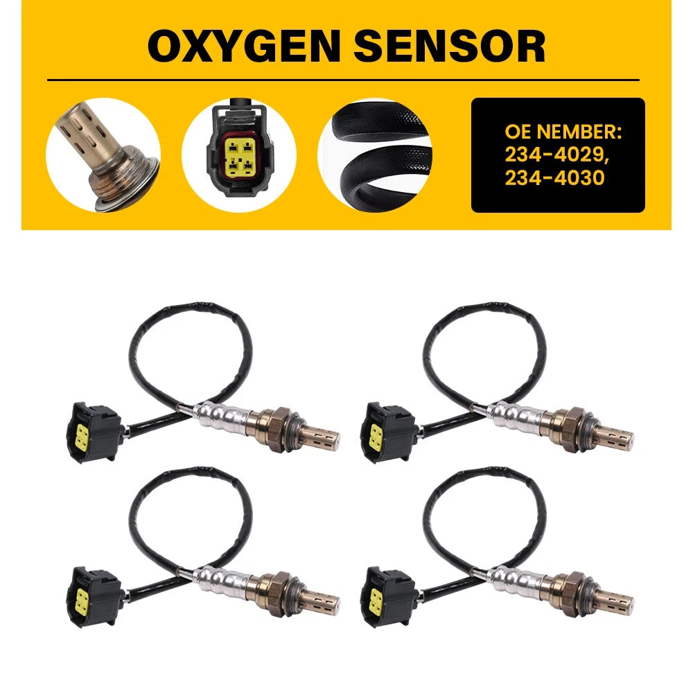 4X O2 Sensor 234-4749 for Jeep Grand Cherokee (2001–2009) 4.7L V8