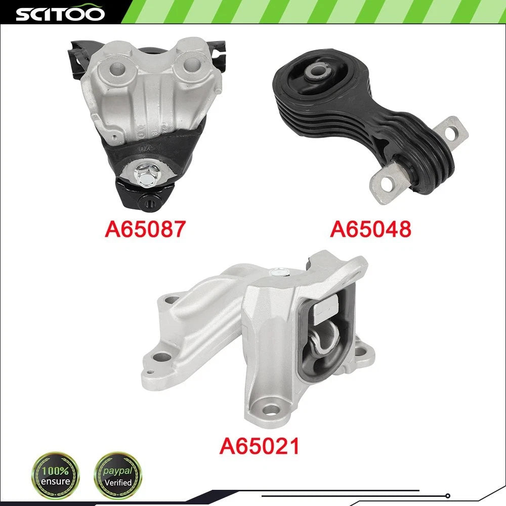 Engine & Trans Mount Set of 3 for Honda Civic (2012) L4 1.8L Sedan AT