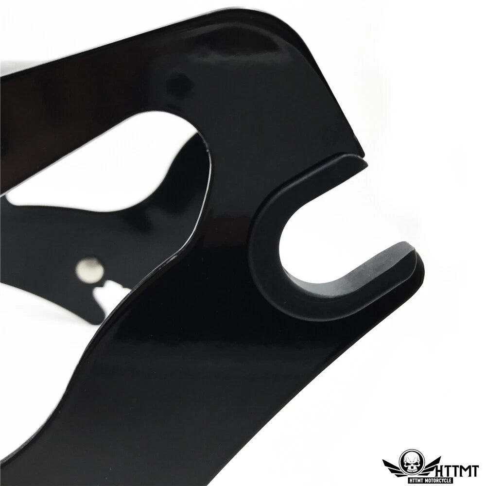 2X Black King Detachables Luggage Rack Docking for Harley Touring Road King (1997–2008)