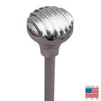 Show Quality Polished Aluminum Finned Shift Knob for 16mm x 1.5mm Thread