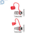 2X 3/8" Flat Face Hydraulic Quick Coupler Set for (NPT)