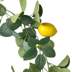 2X 6.4Ft Artificial Lemon Garland Vine Wreath for Front Door Kitchen