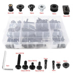 Fairing Bolts Kit for Yamaha YZF R6 (2008–2016) - Metal & Plastic, Black