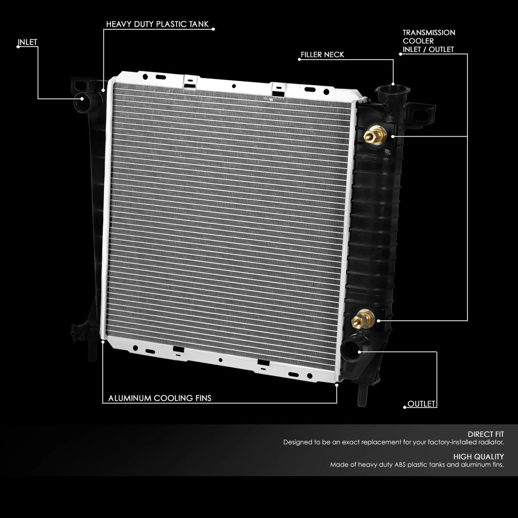 Aluminum Core Radiator for Ford Ranger Mazda B2300 (1985–1994) AT 1062