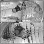Chrome/Amber Side Turn Signal Headlights for Chevy Venture (1997–2005)