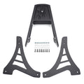 Black Flame Backrest Sissy Bar with Leather Pad for Harley Sportster (883-1200)