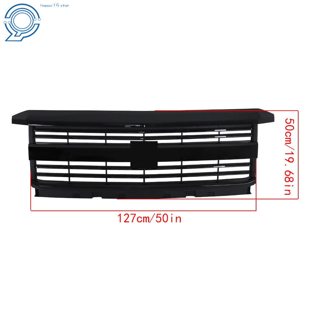 Factory Style Black Grille for Chevy Silverado 2500 HD 3500 HD (2015-2019)