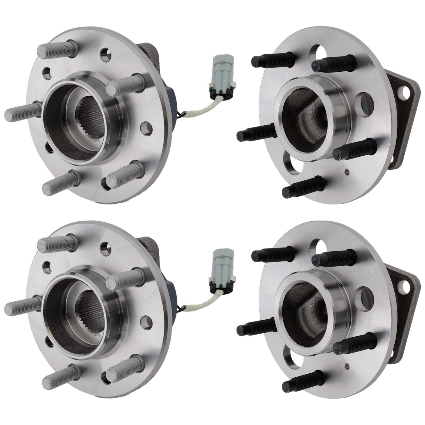 Set of 4 Wheel Hubs for Oldsmobile (W/ ABS)