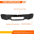 Steel Front Bumper Face Bar for Ford F150 (2009–2014) Matte Black