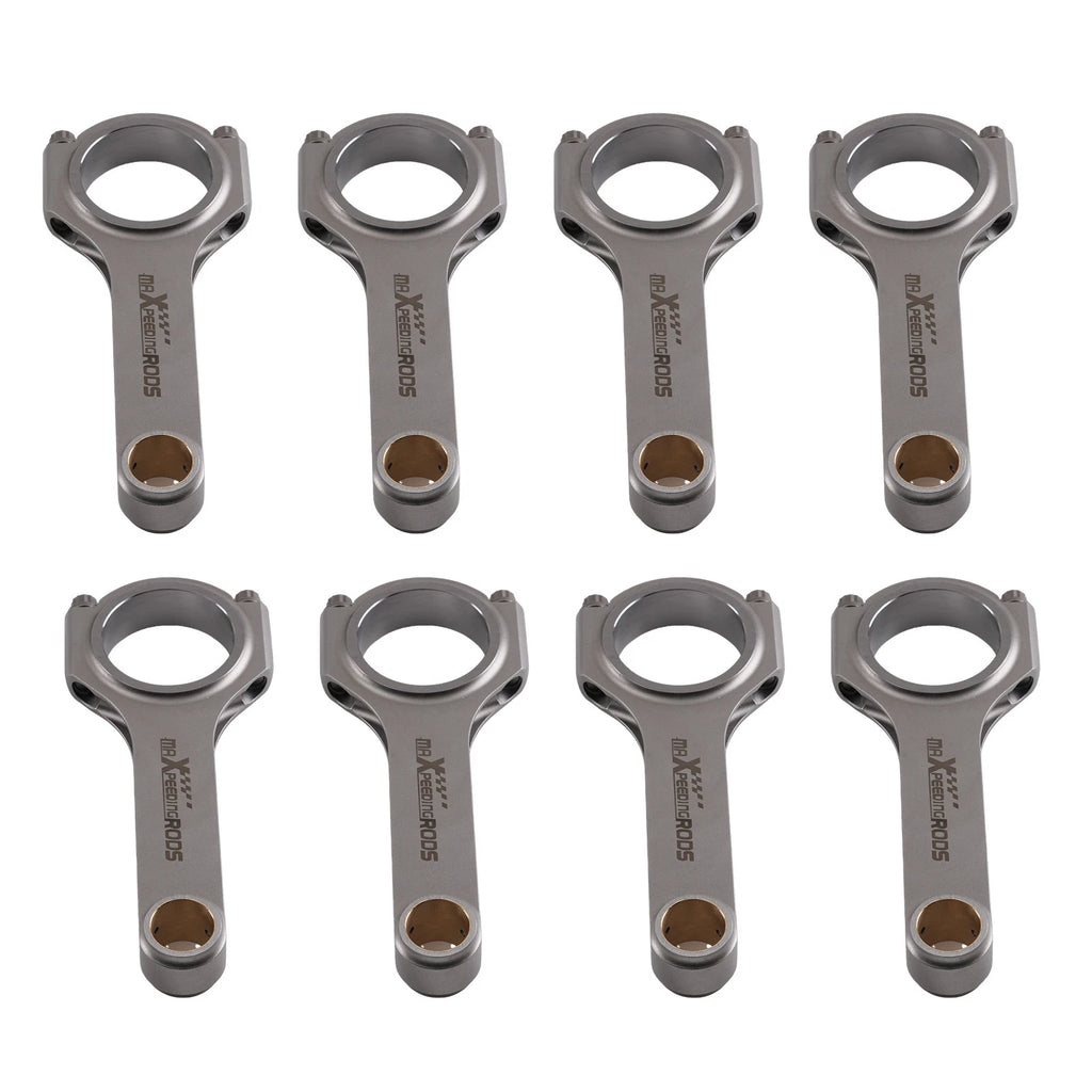 H-Beam Connecting Rod Kit 8pc 6.250" 4340 for Chevy Small Block V8 350 (1967–2002)