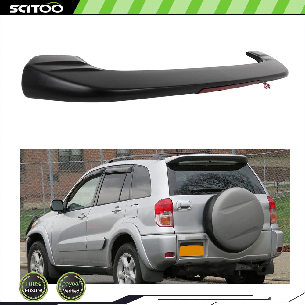 Rear Roof Spoiler with LED Brake Light for Toyota RAV4 (2001–2005)