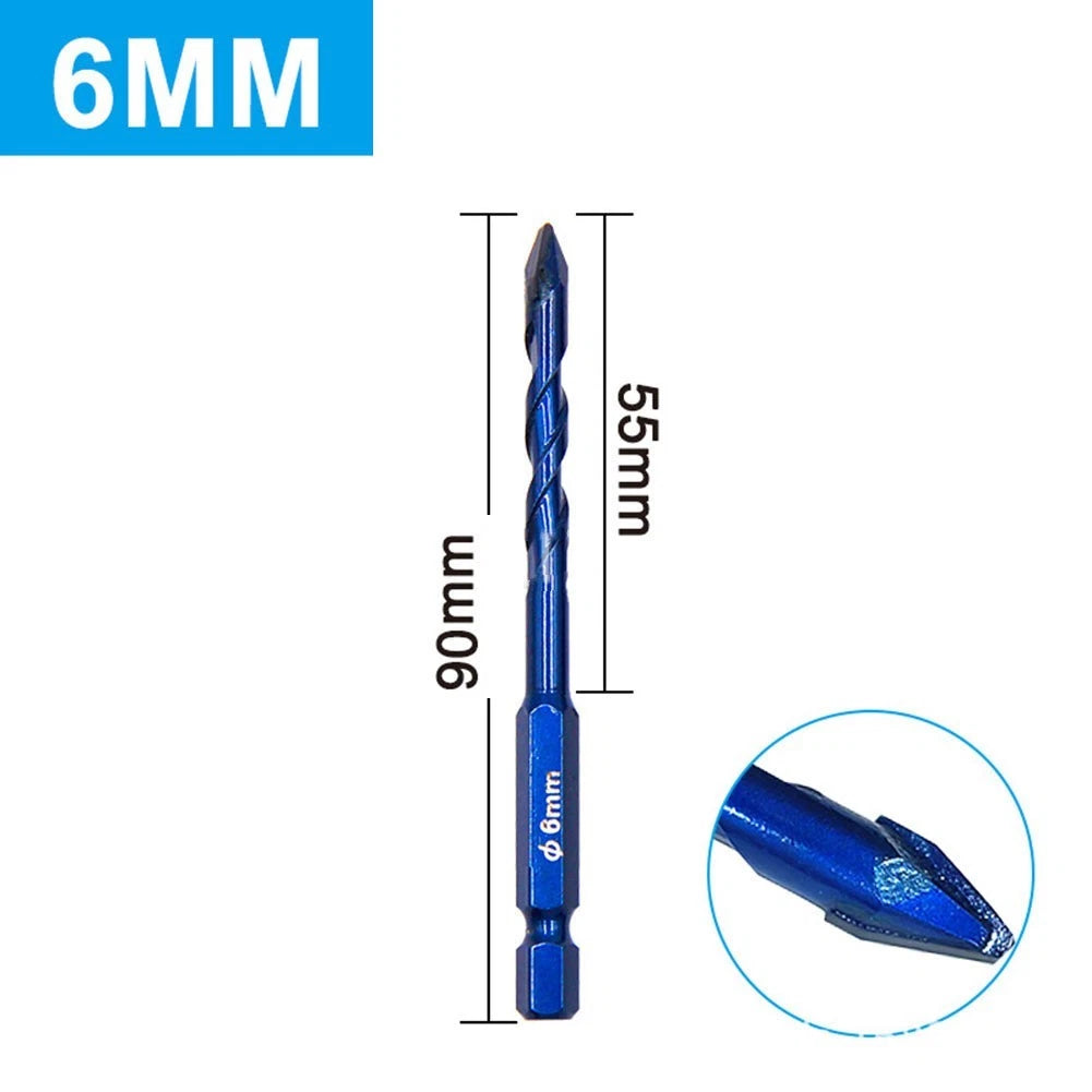 Carbide Drill Bit for Wall Glass Wood Metal Tiles (1pc 612mm)