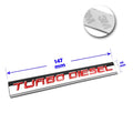 Polished Metal 3D Decal Red Emblem for Chevrolet Dodge