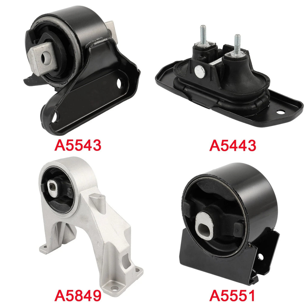 Set of 4 Engine Motor & Transmission Mounts for Dodge Journey (2011–2019)