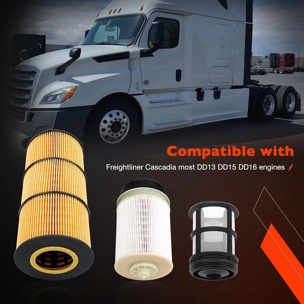 Oil Fuel Filter for Freightliner Cascadia (2007-2023)