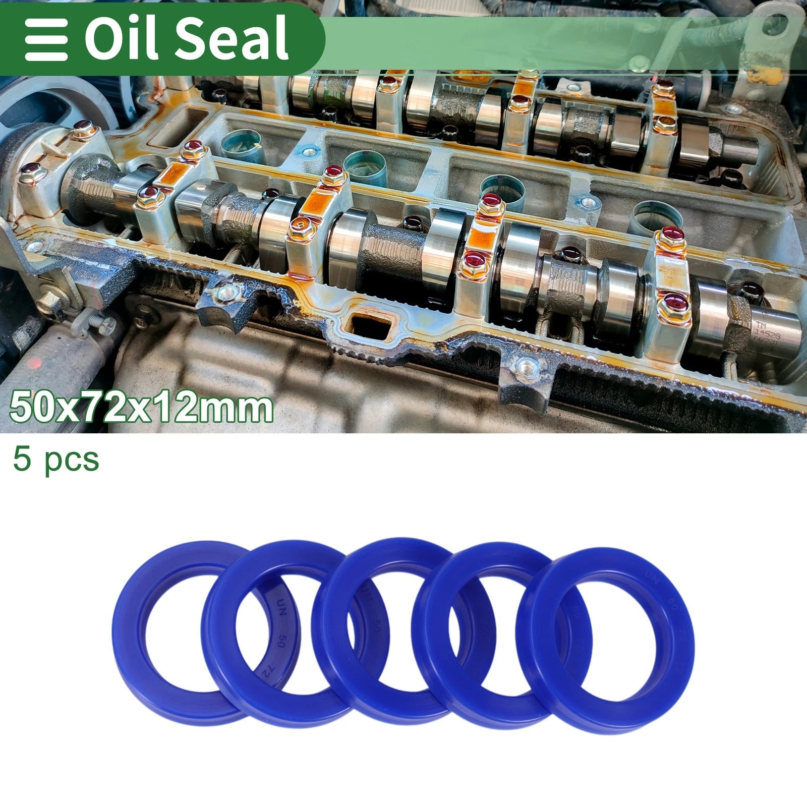 Set of 5 Oil Seal Rotary Shaft Seal 50x72x12mm for Various Models