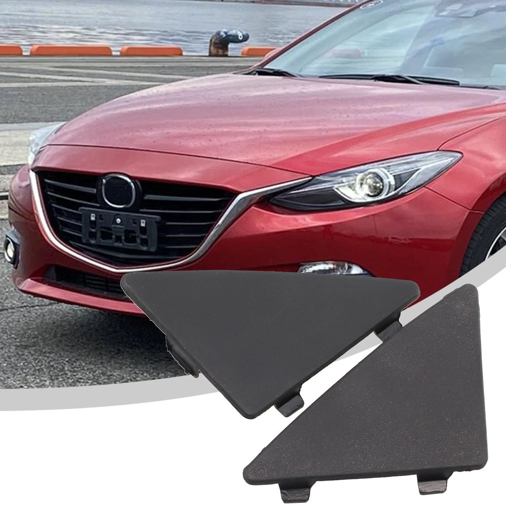 2X Front Bumper Lower Triangle Tow Hook Cap Cover for Mazda 3