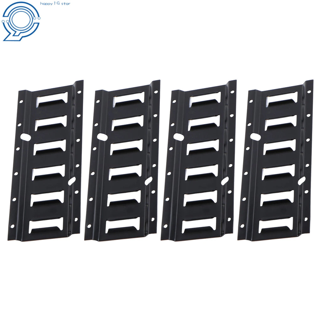 Set of 4 E-Tracks Tie Down Rails for Pickup Trucks RV (1 ft Length)