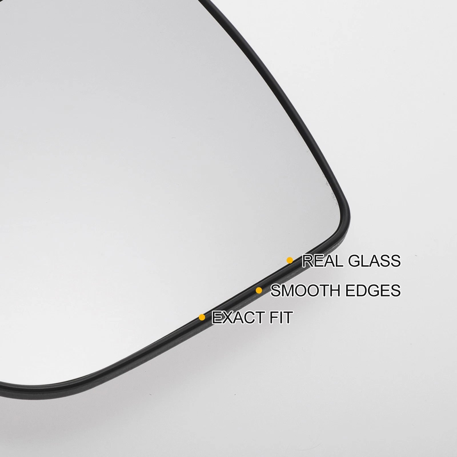 Left Side Heated White Mirror Glass for Hyundai IX35 (2010–2018)