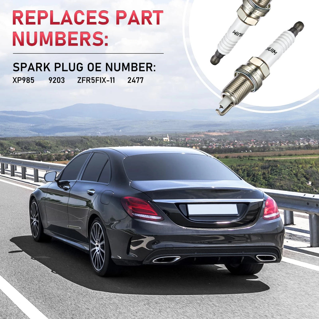 Set of 4 Iridium Spark Plugs for Jeep CJ5 CJ7 (1978)